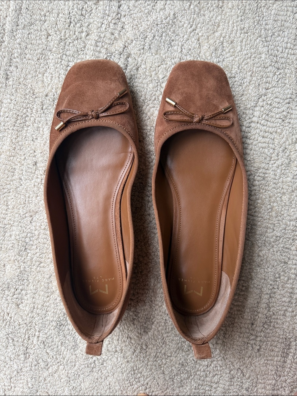 Marc Fisher LTD Brown Suede Ballet Flats